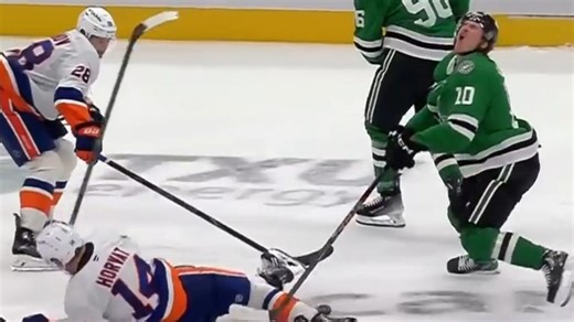 Horvat receives four-minute penalty and misconduct after high-stick on Beck
