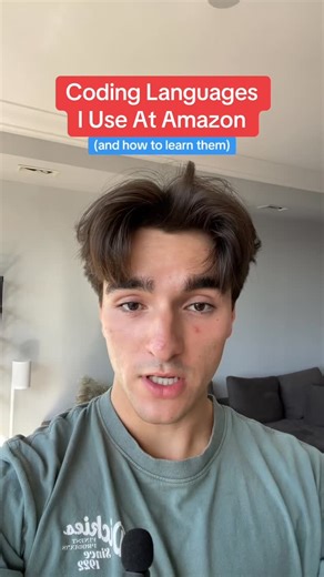 Erik Cupsa | The coding languages I use at Amazon and what you can do to learn them #coding #learntocode #codingforbeginners #cs #compsci... | Instagram