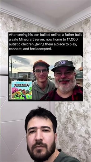 Dad Creates Safe Minecraft Server for Thousands of Kids #shorts