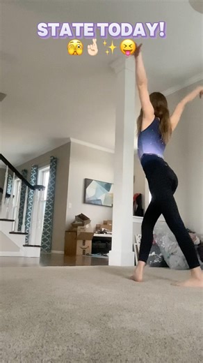 im scared 😭🤞🏼 #gymnast #state #fypシ #transition