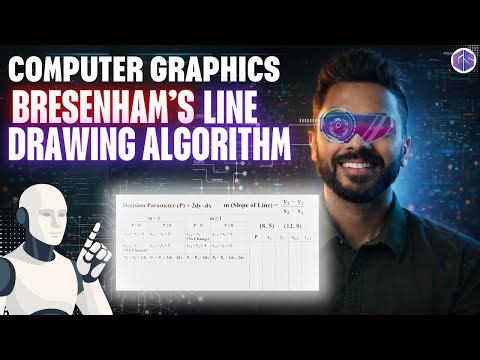 Bresenham Line Drawing Algorithm | Easiest Explanation with Numerical Example ‪@GateSmashers‬