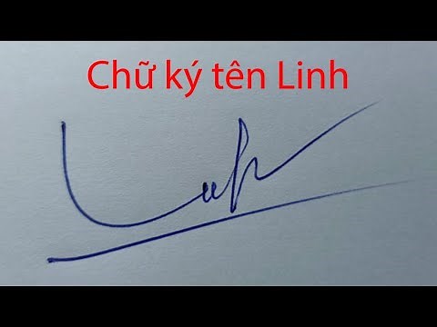 CHỮ KÝ ĐẸP I Chữ ký tên Linh