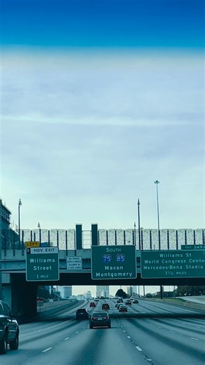 Driving through Atlanta on a sunny day. #georgiapeach #downtownatlanta | Lorenda Brewer