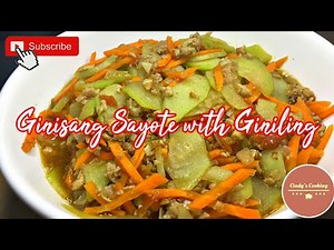 Ginisang Sayote with Pork Giniling | Murang Ulam | Masustansyang Ulam