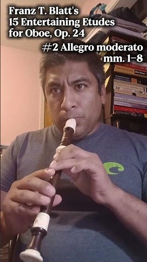 Soprano Recorder Excerpt: Blatt etudes Op. 24 #2 Introduction #musician #performance #notation