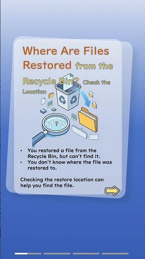 Where Are Files Restored from the Recycle Bin? Check the Location