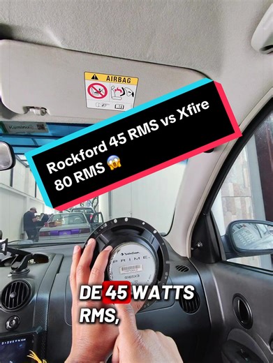 Rockford 45 RMS vs Xfire 80 RMS en Chevrolet Aveo