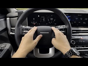 Steering Wheel and Cluster in the Hyundai Santa Fe Hybrid (2024-2025 models)