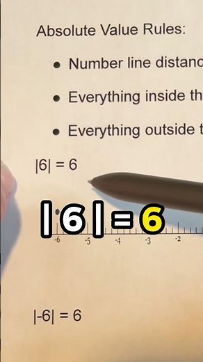 Absolute value explained ￼
