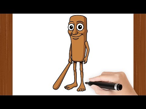 How To Draw a TUNG TUNG TUNG SAHUR I Easy