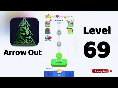 🎯 Arrow Out Level 69 Walkthrough | Relaxing Puzzle Game | SolutionGuruji