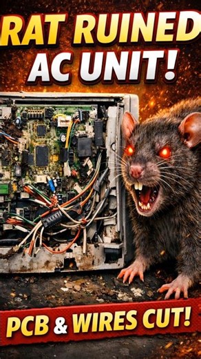 Indoor AC PCB Repair After Rat Damage | Shocked Result!