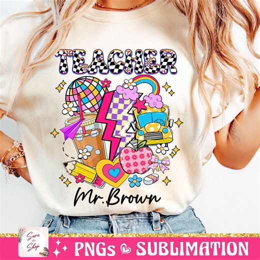 Retro Teacher Png, Back to School Png, First Day of School Png, Teacher Png, Teacher Appreciation PNG, Teacher Quotes Png, Digital Download - Etsy