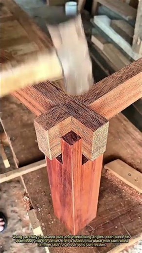 Mind-Blowing Wood Joinery: Perfect 4-Way Corner Joint with Zero Screws!