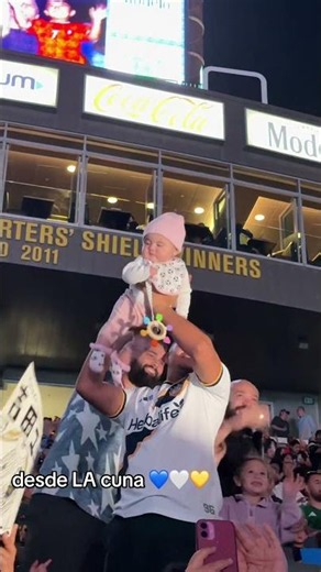 POV: You Bring Your Newborn Baby to a Galaxy Game 🥹 #lagalaxy #mls