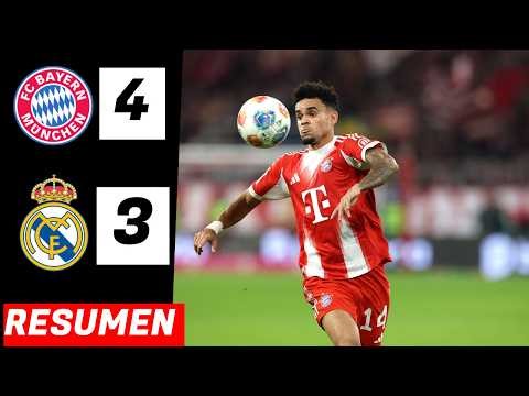 BAYERN MUNICH vs REAL MADRID 4-3 - Resumen y Goles - UEFA CHAMPIONS LEAGUE
