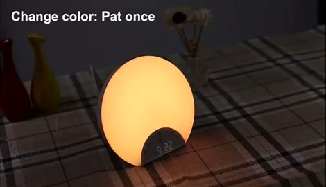 ANTDALIS Sunrise Alarm Clock Wake Up Light for Kids, Adults, Heavy Sleepers with Dual Alarms, Snooze, Sleep Aid with 7 Nature Sounds for Bedrooms with 8 Colors Night Light, FM Radio, Gift Ideas