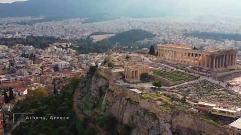 Athens aerial views (4K) | Urban density & historic layers