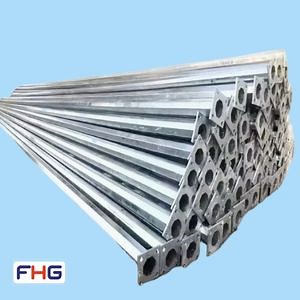 [Hot Item] Conical Galvanized Solar LED Street Light Pole with Warranty