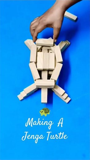 Creative Jenga Turtle Tutorial 🐢 #shorts #jenga #turtle #tutorial