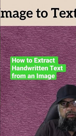 How to extract Handwritten Text From an image
