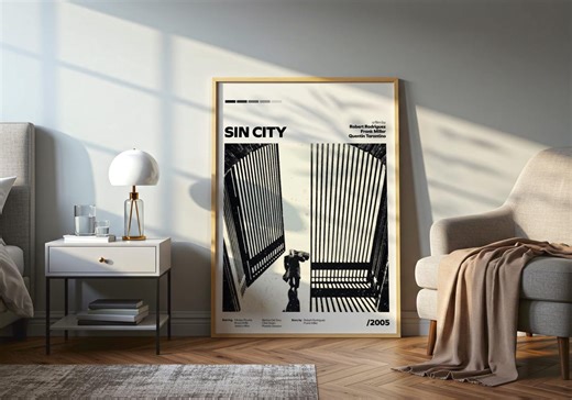 Sin City Poster | Bruce Willis Jessica Alba Film – Dark Comic Movie Decor - Etsy