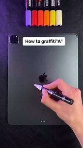 How to graffiti „A” step by step #howtodraw #drawingtutorial #asmr | Graphite Flow