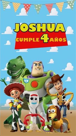 PLANTILLA BLUFFTITLER INVITACION CUMPLEAÑOS TOY STORY