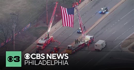 Hundreds of vehicles join procession for funeral of Delaware State Police Cpl. Matthew "Ty" Snook