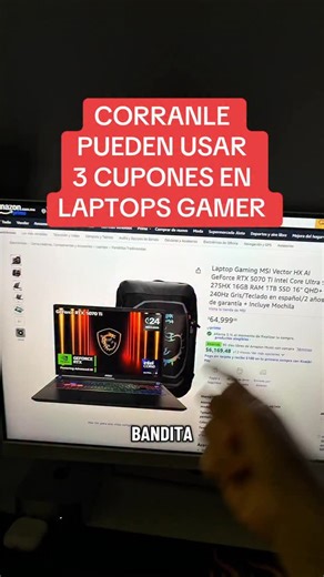 3.7K views · 26 reactions | Laptops gamer en oferta en Amazon/ Hasta 3 cupones en laptops gamer en Amazon #ofertas #ofertasperronas #laptops #laptopgamer #gaming #amazon | Ofertas Perronas Mx 2.0 | Facebook