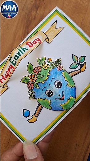 save earth drawing | World Earth Day Drawing | Earth day #shorts #youtubeshorts #short #earth #art
