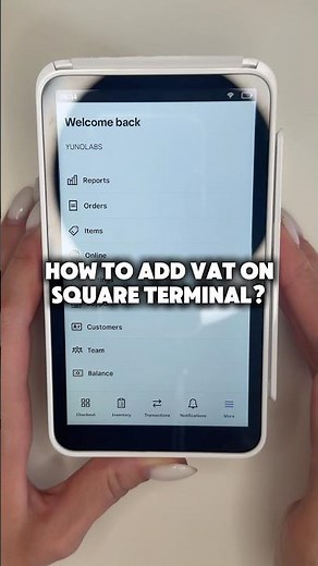 How to add VAT on Square terminal?