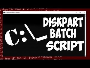 How to Use Diskpart Batch File Script | Example