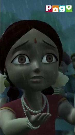 #LittleKrishna 🪈| Krishna ne uthaya govardhan parvat⛰️| #shorts | ‪@PogoChannel‬ ​