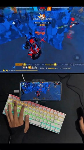 Free Fire Gaming Keyboard|⌨️🖱📱Mix Pro Geek Gamer #freefire #mixpro #geekgamer #keyboardmousefreefire