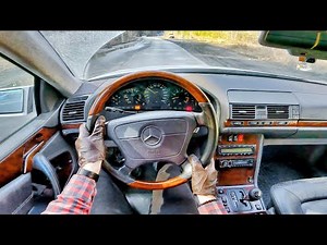 1995 Mercedes-Benz CL 55 AMG (5.4 AT 360 HP) POV drive and overview