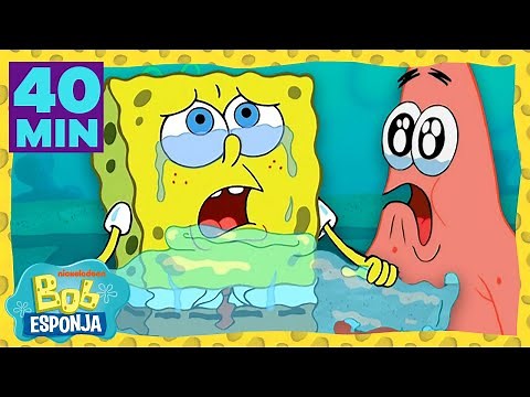 Los momentos más tristes de Bob Esponja durante 40 minutos. | Bob Esponja en Español
