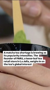 PARU, a small business specialty loose-leaf tea retail store in La Jolla, weighs in on the global interest, demand and shortage of matcha. According ti PARU’s founder, wellness, tourism to Japan and social media are the main factors contributing to matcha’s popularity, @elizsancheztv @ashleyoungseo reports. Tap the link in bio for the full story. | CBS 8 San Diego