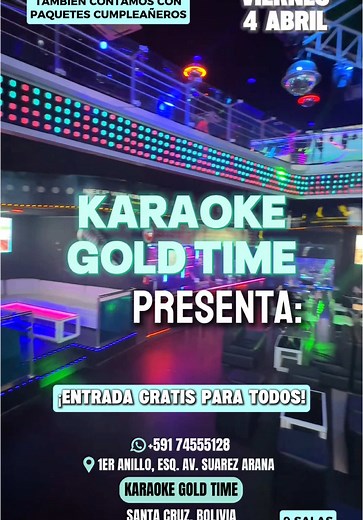 Fiesta sin límites en Karaoke Gold Time