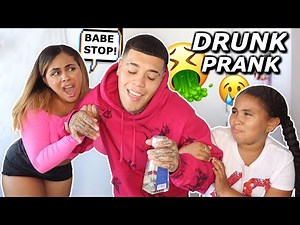 Coming Home DRUNK PRANK On GIRLFRIEND And LIL SISTER! *BAD IDEA*