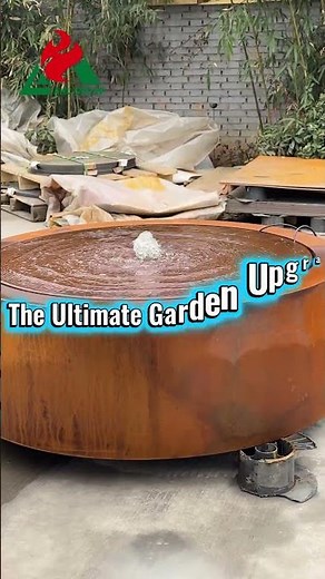 Why Every Modern Garden Needs a Corten Steel Water Feature #corten #waterfountain