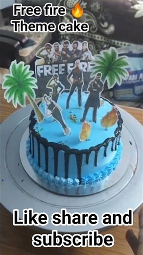 Free fire 🔥 theme cake #shorts #ytshorts #viralshorts #trendingshorts #youtubeshorts