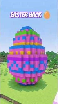 Easy Minecraft Easter Egg 🥚 Easter Build Hack!
