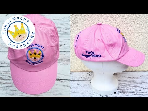 Kappen ohne Kappenrahmen besticken - Anleitung | Tanja-macht-Geschenke #sticken #tanjamachtgeschenke