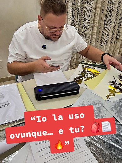 “Portatile, termica e stampa pure tatuaggi 😱🔥 Non è fantascienza, è la mia nuova mini stampante preferita! 🖨️✨ #techtok #stampanteportatile #tattootok #gadgetsmart #innovation ”