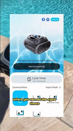 👀 Smart Control with WYBOT APP: 4 Cleaning Settings & 2 Path Options!