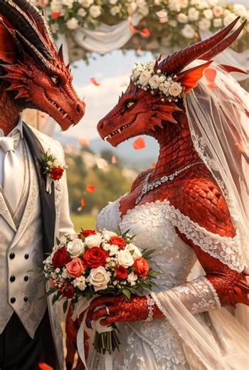 Dragon wedding #dragon #dragons #shedragon #FantasyTok #dragontok