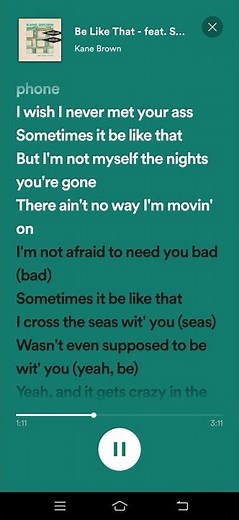 Be like that lyrics - Kane Brown feat Swae Lee & Khalid
