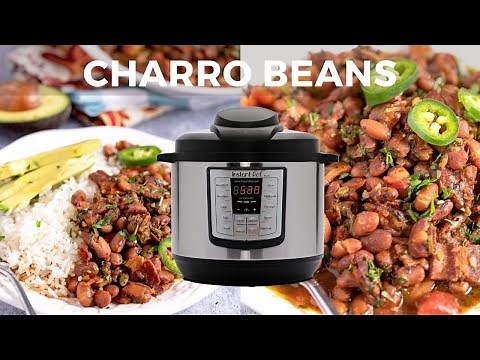 Delicious mexican spiced charro beans recipe with pinto beans