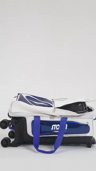 Roll into league with style! Our Rolling Thunder Signature bags offer our new four 360-degree swivel wheels, designed to help you travel with ease. | Storm Bowling
